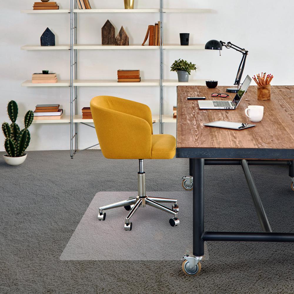 Advantagemat PVC Rectangular Chairmat for Low Pile Carpets 1/4" or less (30" X 48")