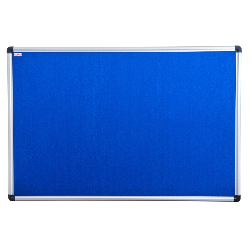 Viztex Fabric Bulletin Board with an Aluminium frame (36"x24")