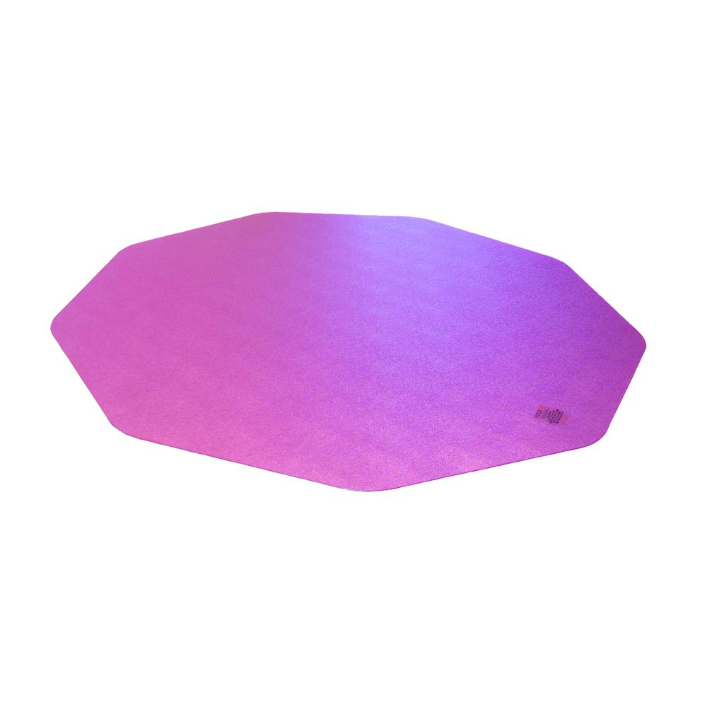 Cleartex 9Mat Ultimat Polycarbonate Chairmat for Low & Medium Pile Carpets up to 1/2" In Cerise Pink (38" X 39")