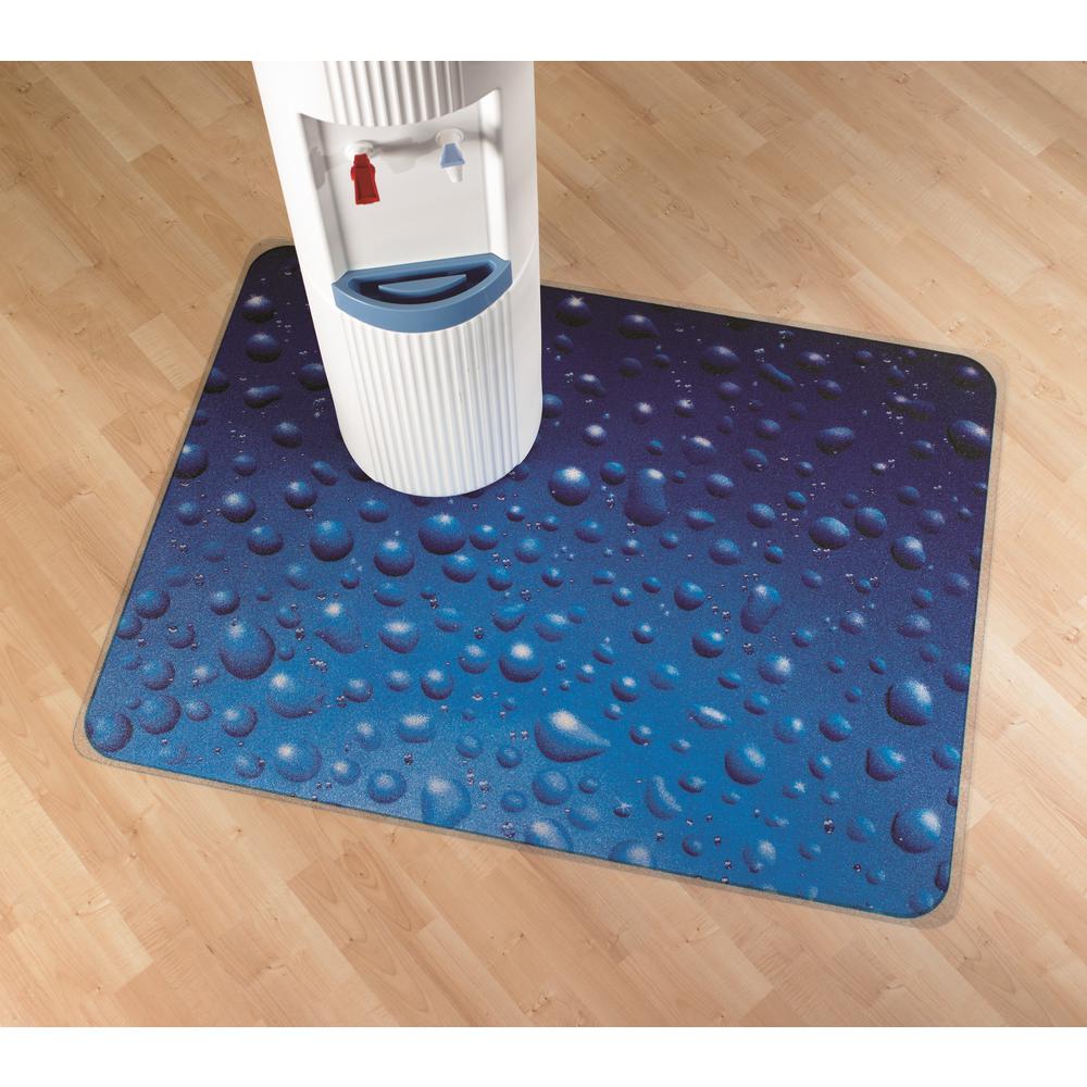 Colortex Photo Ultimat Rectangular General Purpose Mat In Drops Design for Hard Floors (36" x 48")