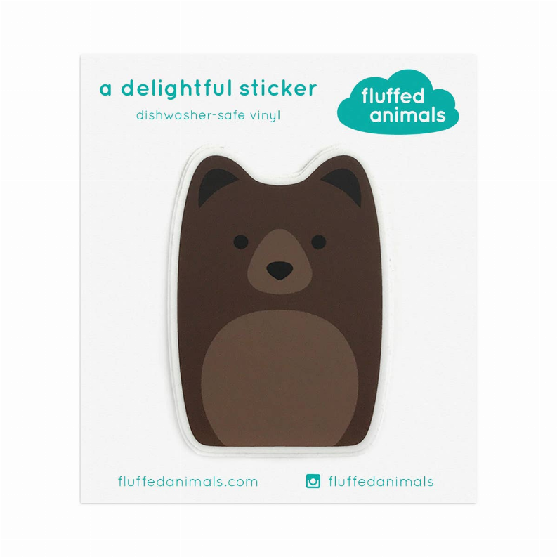 Animal Sticker - Brown Bear