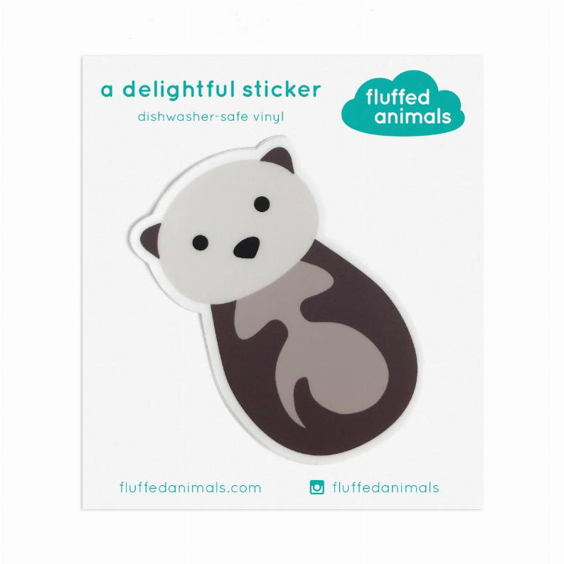 Animal Sticker - Sea Otter