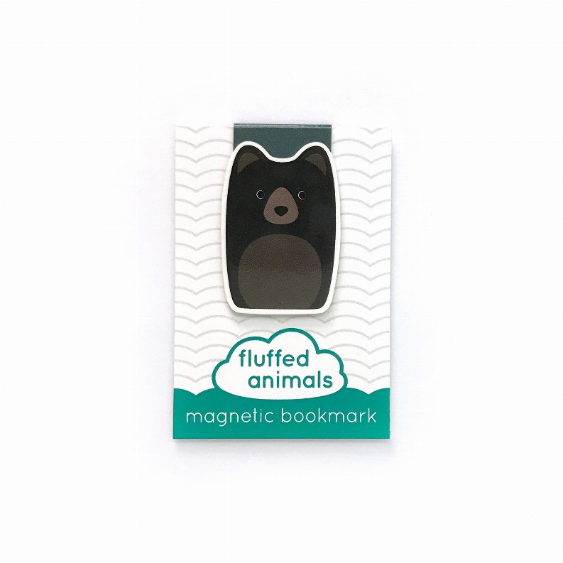 Cute Animal Magnetic Bookmark - Black Bear