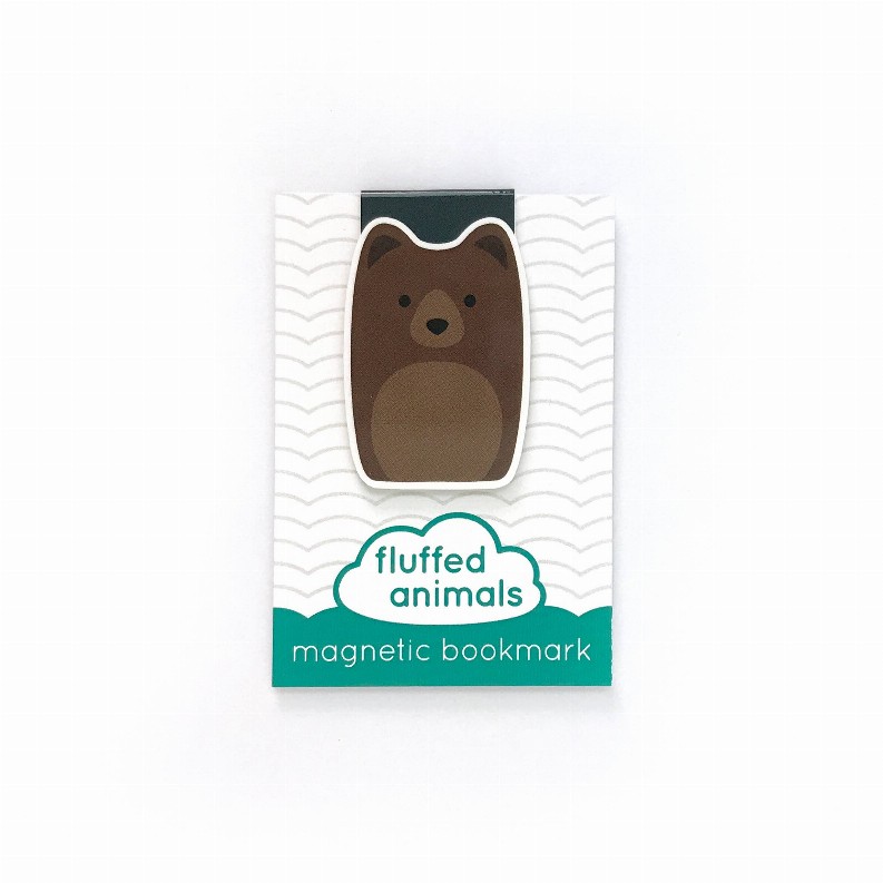 Cute Animal Magnetic Bookmark - Brown Bear