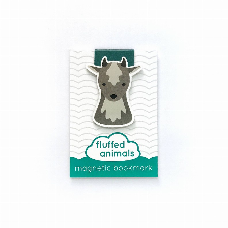 Cute Animal Magnetic Bookmark - Goat