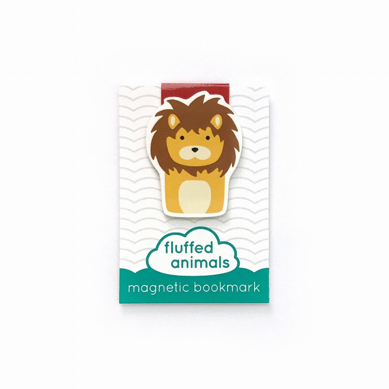 Cute Animal Magnetic Bookmark - Lion