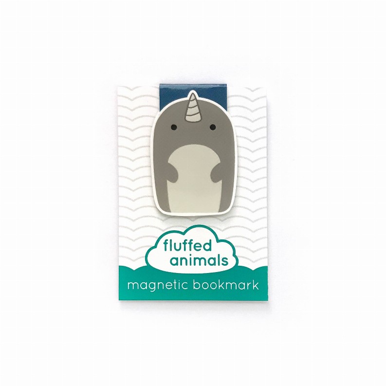 Cute Animal Magnetic Bookmark - Narwhal