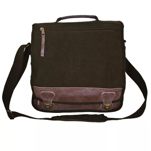 "Classic" Euro-Style Messenger Bag - Vintage Brown