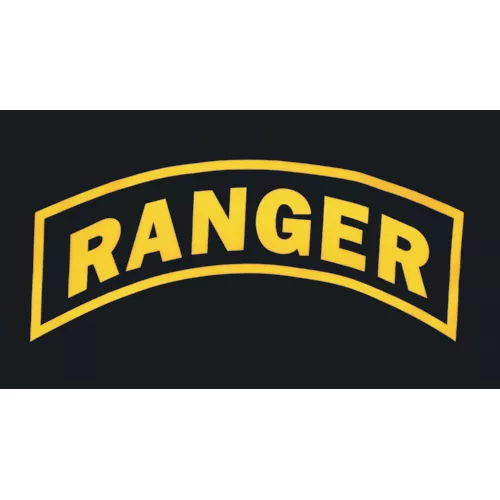 3' X 5' Ranger Flag - Black/Yellow