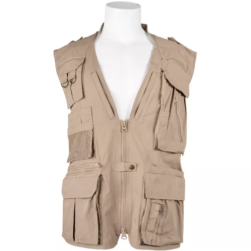 Advanced Concealed Carry Travel Vest Khaki - Small