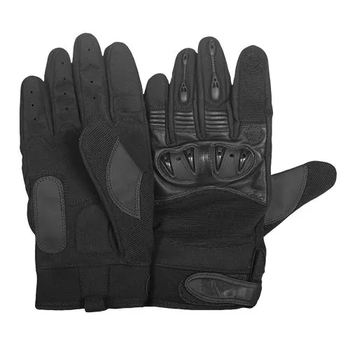 Clawed Hard Knuckle Shooter's Gloves - Black Large