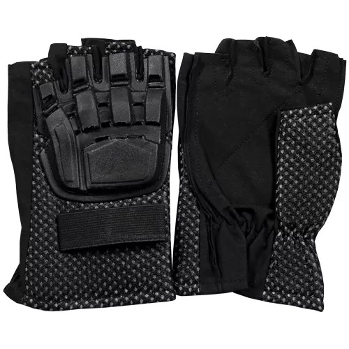 Half Finger Tactical Engagement Glove - Black Large