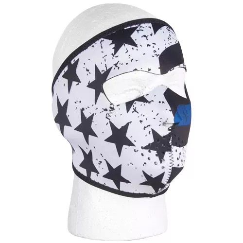 Neoprene Thermal Face Mask - Police Thin Blue Line