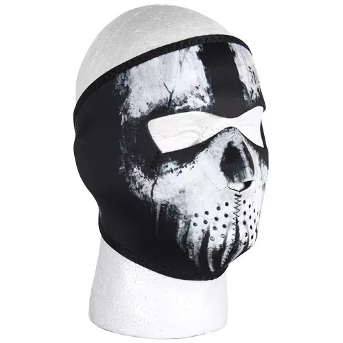 Neoprene Thermal Face Mask - Skull Ghost