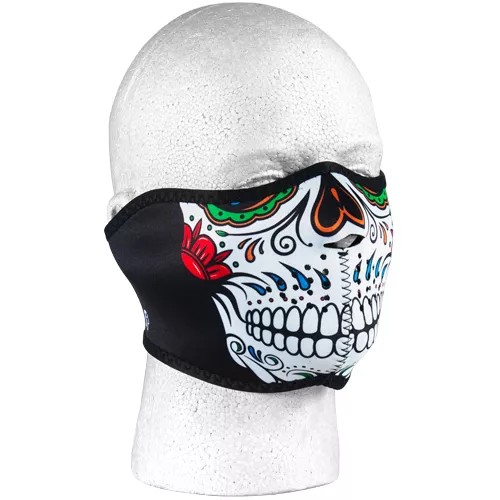 Neoprene Thermal Half Mask - Muerte Skull