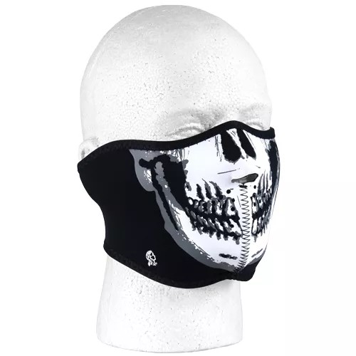 Neoprene Thermal Half Mask - Skulls