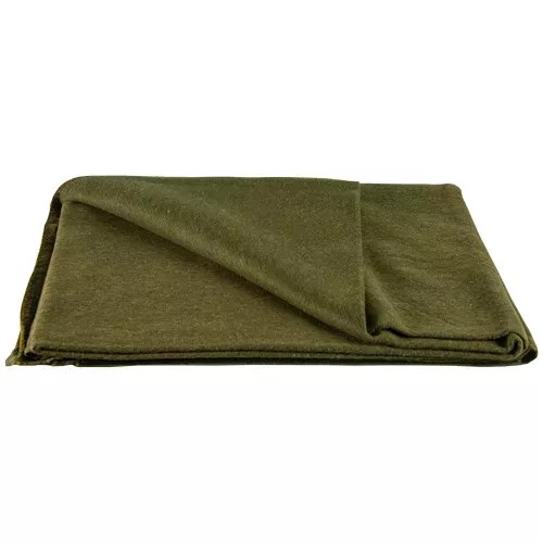 Wool Camp Blanket - Olive Drab
