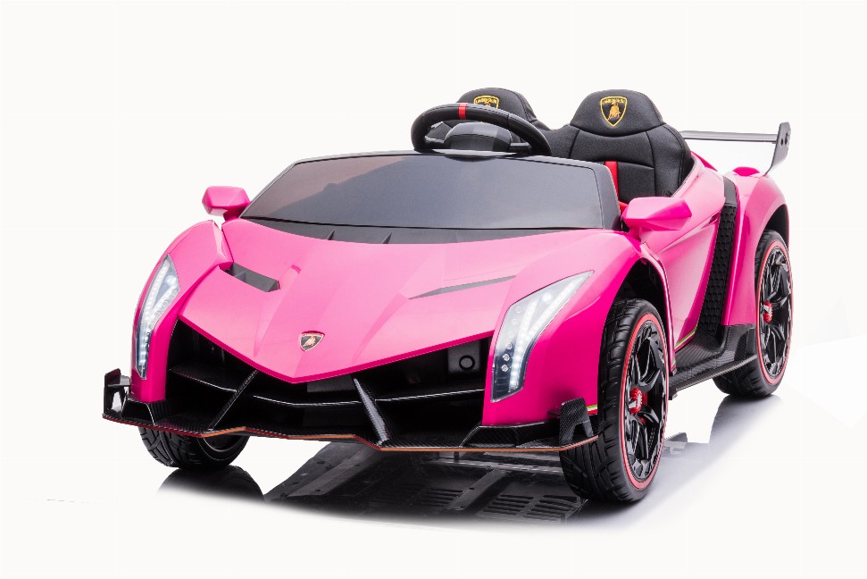 24V 4x4 Lamborghini Veneno 2 Seater Ride on Car - Pink