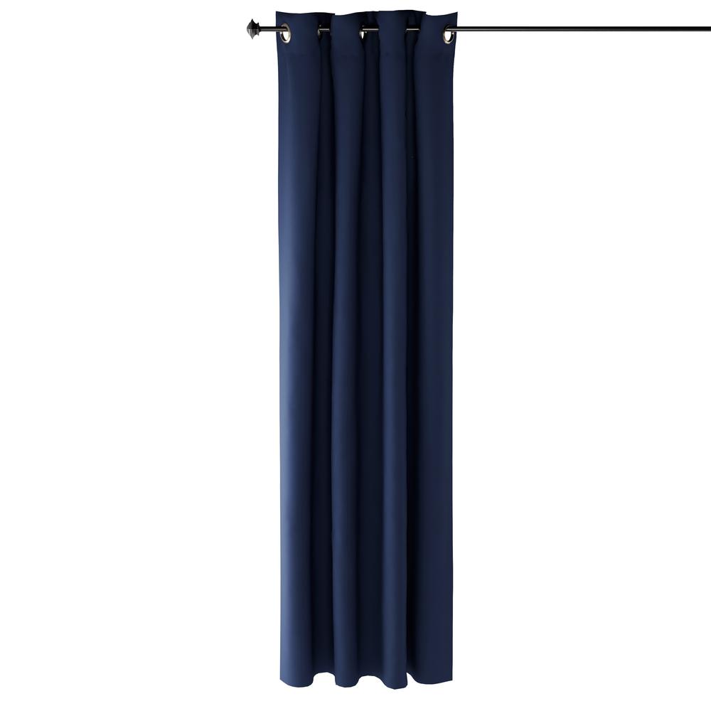 Furinno Collins Blackout Curtain 52x84 in. 2 Panels, Dark Blue