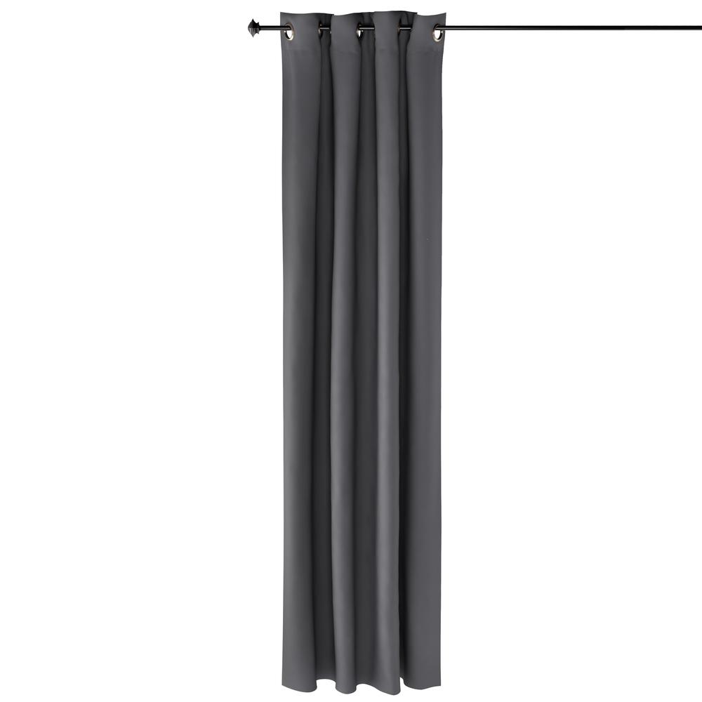 Furinno Collins Blackout Curtain 52x95 in. 2 Panels, Dark Grey