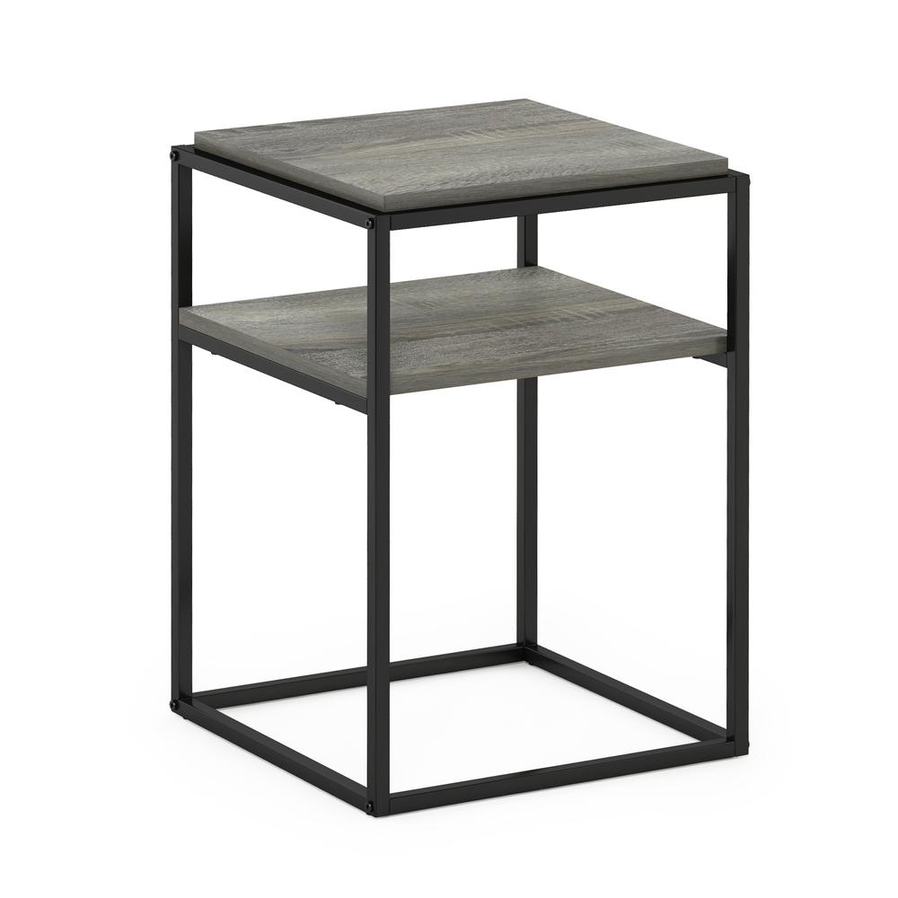 Furinno Moretti Modern Lifestyle Stackable Shelf, 2-Tier, French Oak Grey