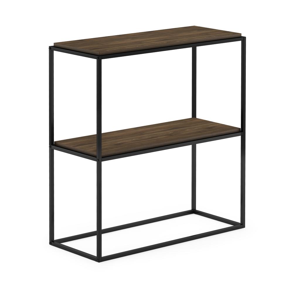 Furinno Moretti Modern Lifestyle Wide Stackable Shelf, 2-Tier, Columbia Walnut