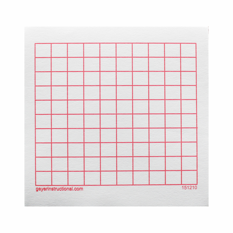 Graphing 3M Post-it Notes,10 x 10 Grid, 4 Pads