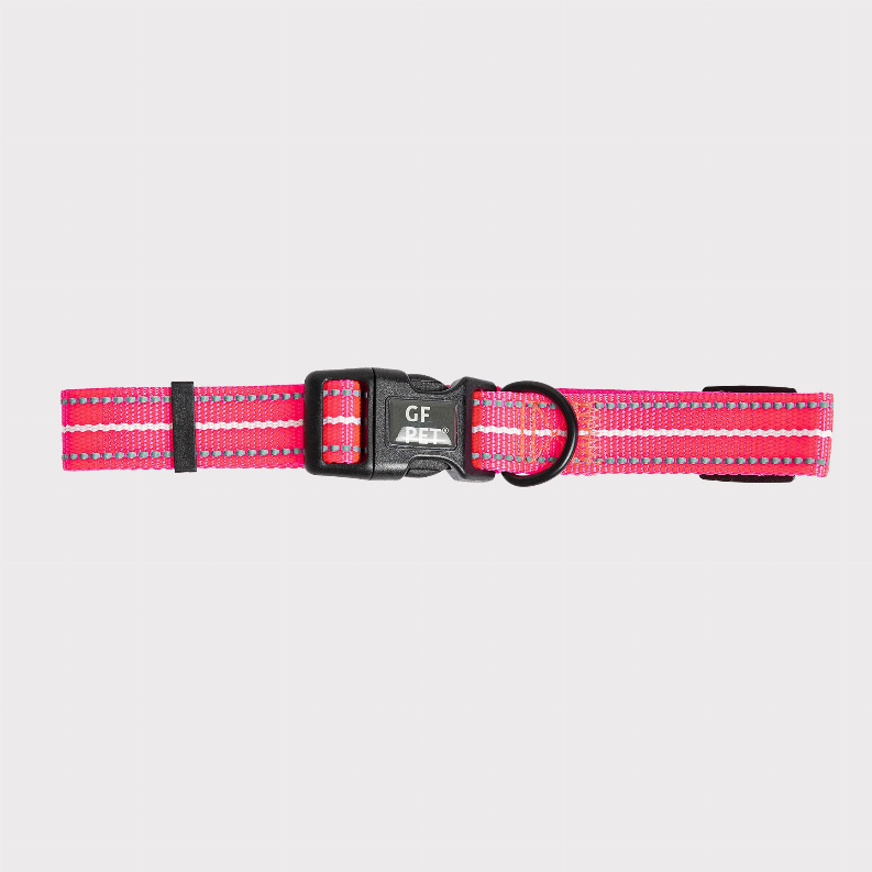 GF Pet  Reflective Collar Large Neon Pink