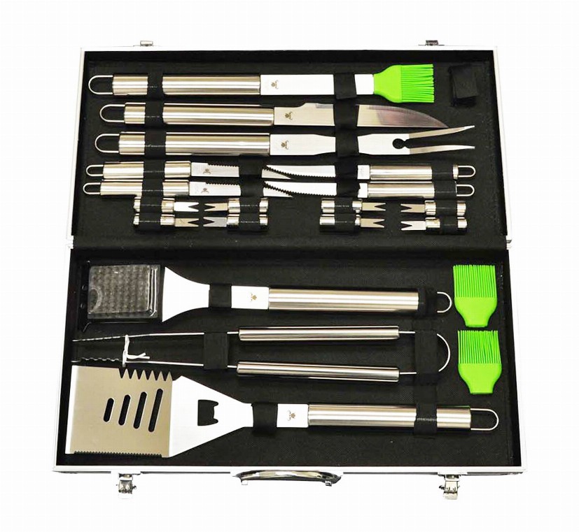 20 piece Stainless-Steel BBQ Tool Kit