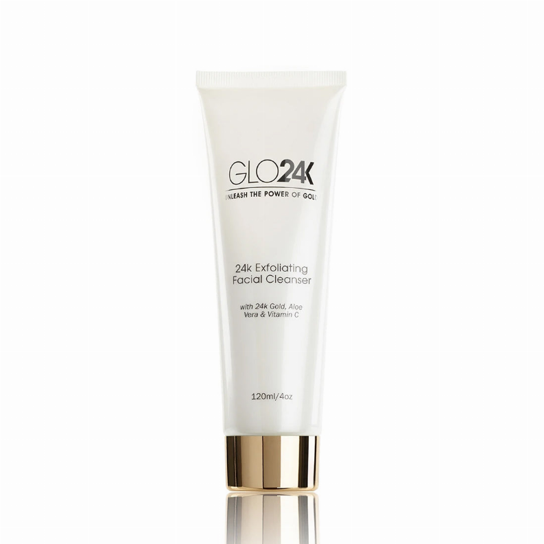 24k Exfoliating Facial Cleanser with 24k Gold, Aloe Vera & Vitamin C