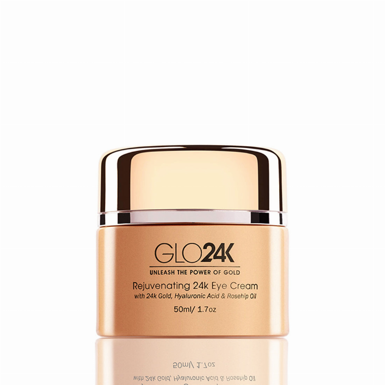 Rejuvenating 24k Eye Cream-with 24k Gold, Hyaluronic Acid & Rosehip Oil