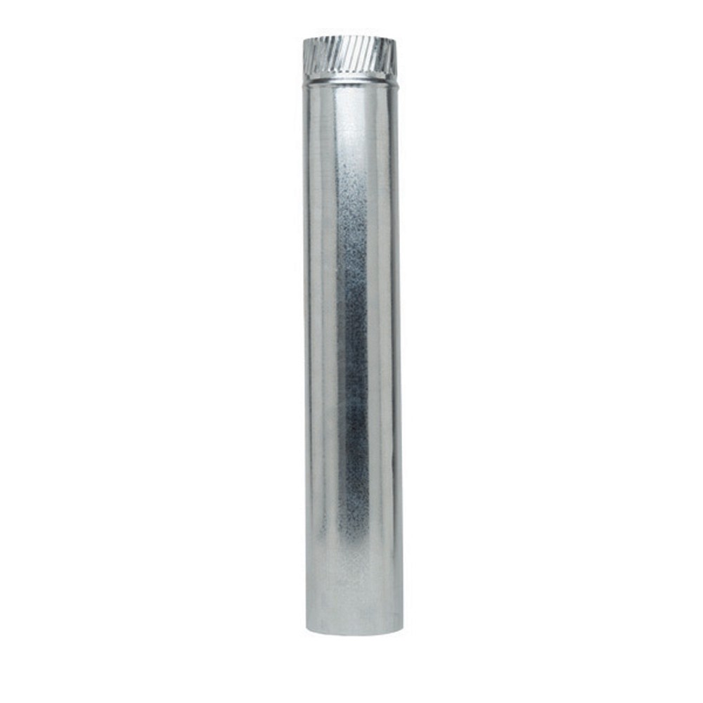 GAL0624  6-26-300 - 6" X 24" Galvanized Connector Pipe 26 Gauge