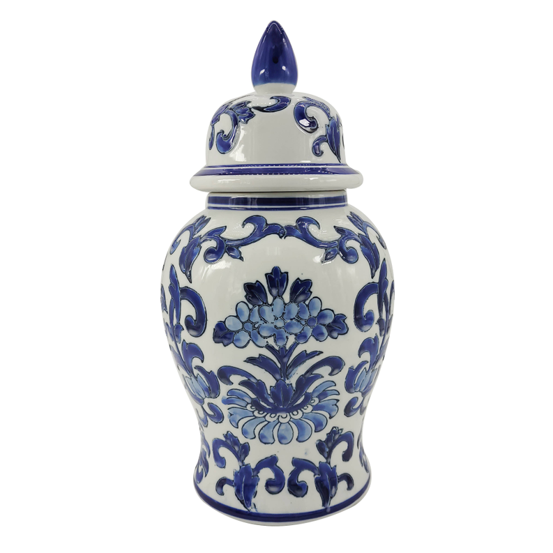 Chinoiserie Ceramic Temple Jar