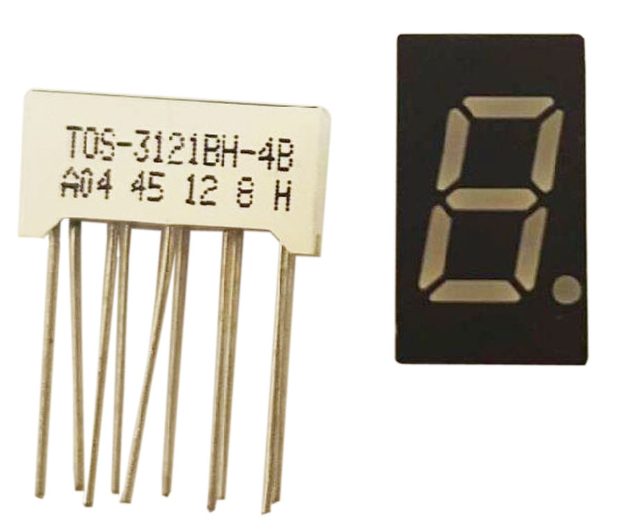 Red Single Digit Frequency Segment Display For Galaxy Radios