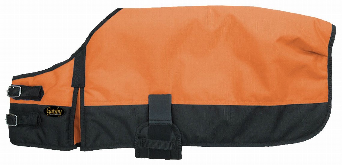 Gatsby 600D Ripstop Waterproof Dog Blanket Medium Bright Orange / Black