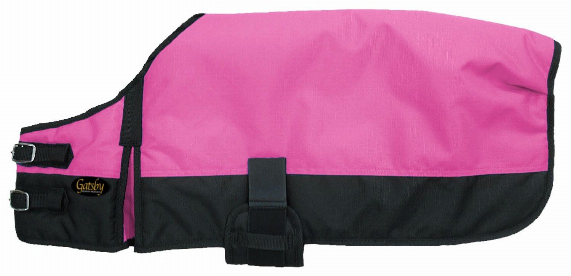 Gatsby 600D Ripstop Waterproof Dog Blanket Large Hot Pink / Black