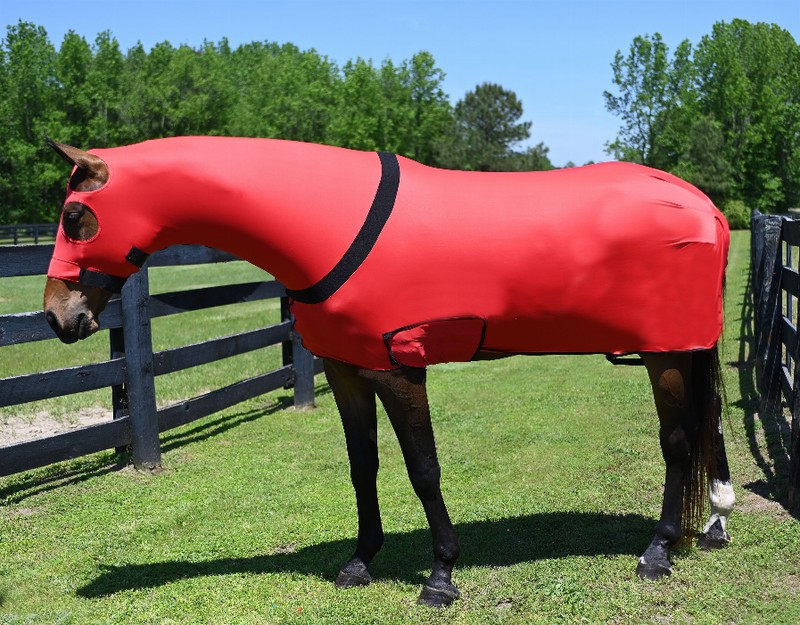 Gatsby Full Body Slicker With Zipper Large (1100-1400lbs) Red