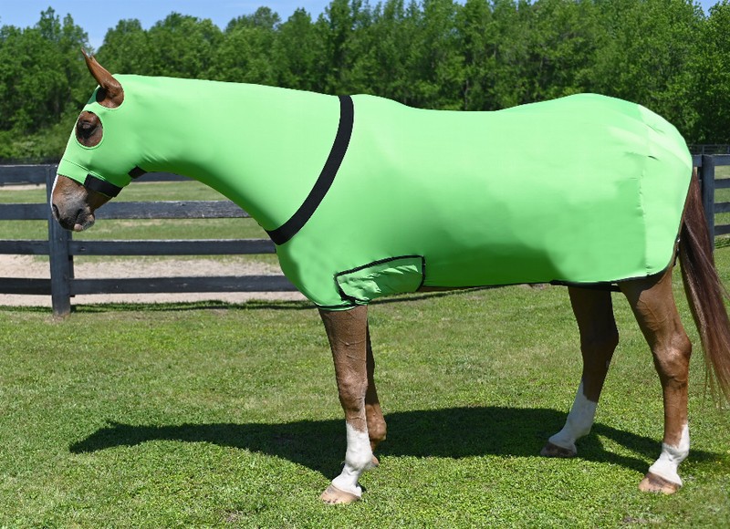 Gatsby Full Body Slicker With Zipper Small (500-800lbs) Lime Green