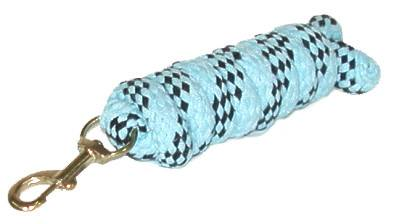 Gatsby Acrylic 6' Lead Rope with Bolt Snap 6' Baby Blue/Black