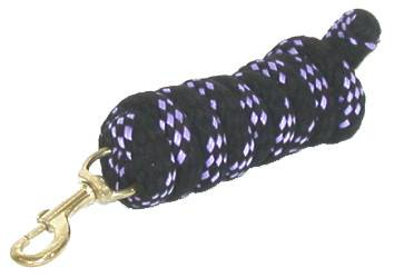 Gatsby Acrylic 6' Lead Rope with Bolt Snap 6' Black/Purple