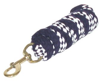 Gatsby Acrylic 6' Lead Rope With Bolt Snap 6' Navy/White