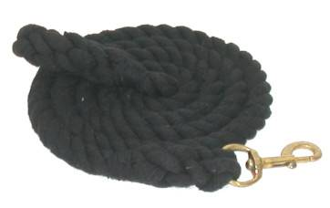 Gatsby Cotton 8' Lead with Bolt Snap 8' Black