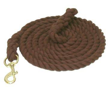 Gatsby Cotton 8' Lead with Bolt Snap 8' Brown