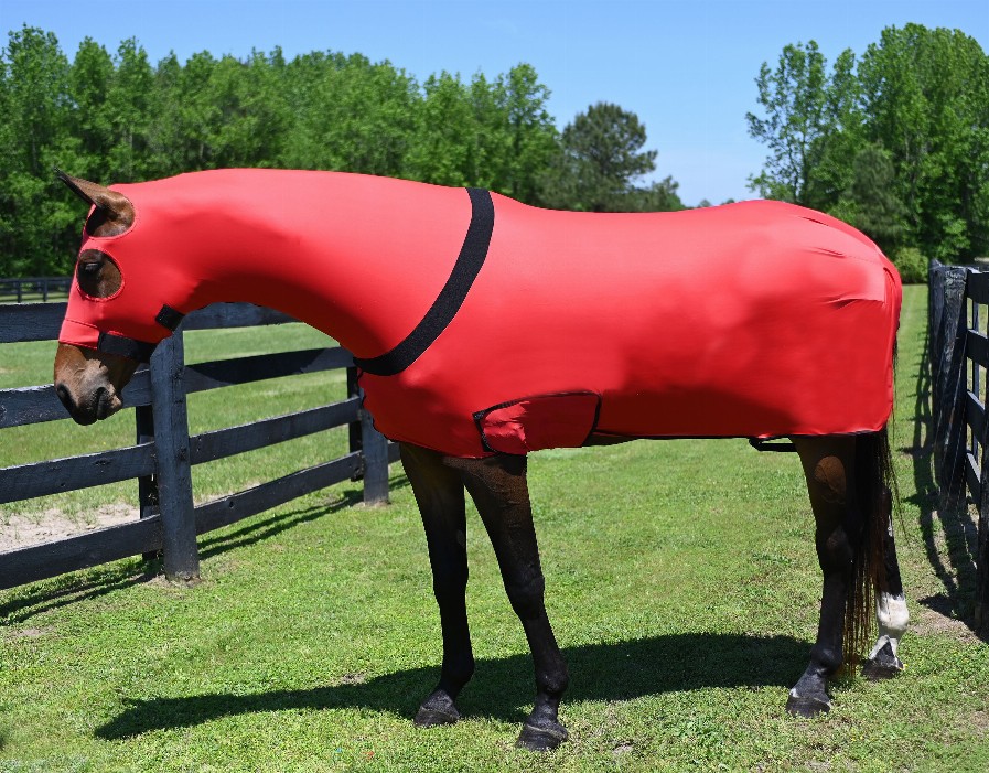 Gatsby Full Body Slicker With Zipper X-Large (1400-1600lbs) Red