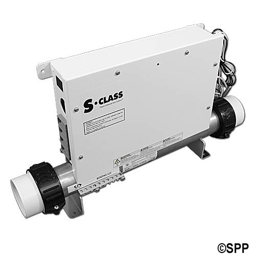 Heater Assembly, Gecko SSPA, 2.0kW, 230V, 2" x 15"Long, w/Tailpieces