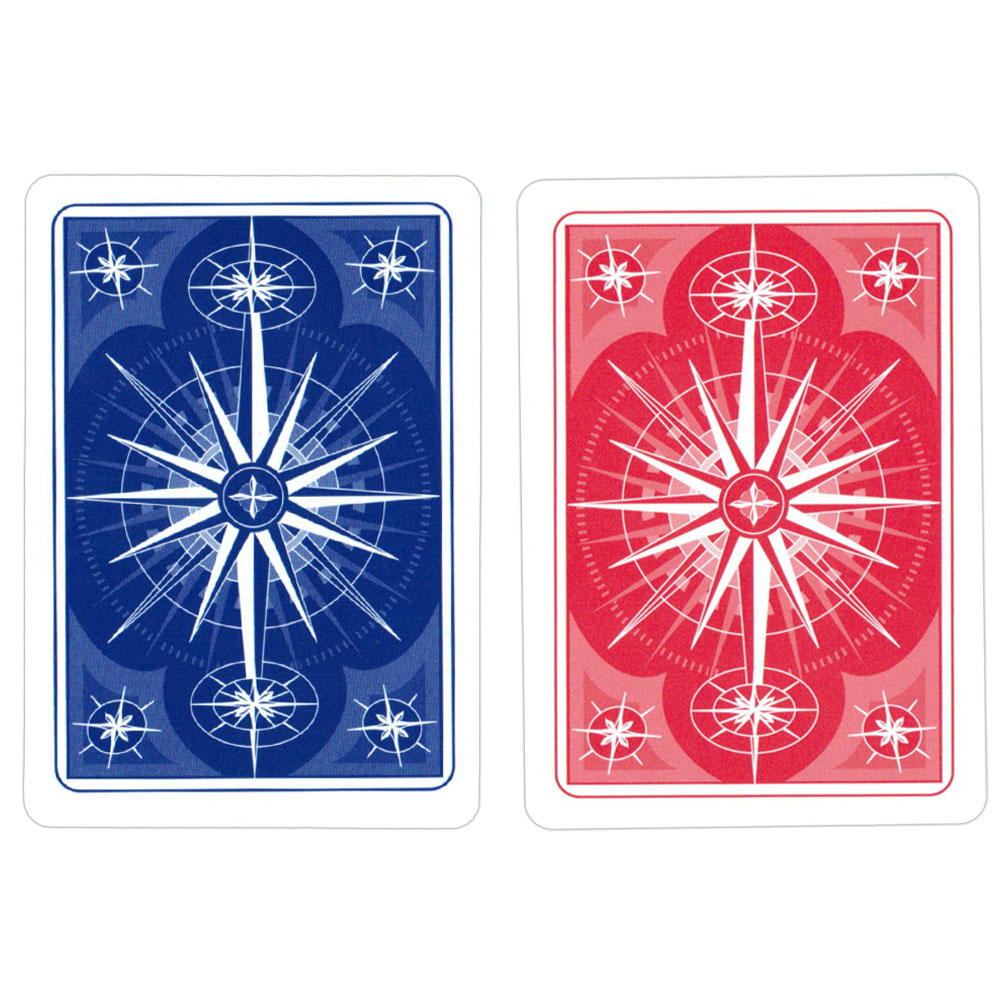 Gemaco Star Red/Blue Poker Size Jumbo Index
