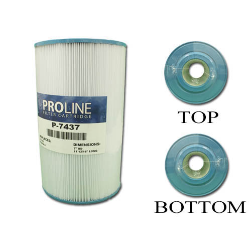 Filter Cartridge, Proline, Diameter: 7", Length: 11-13/16", Top: 3" Open, Bottom: 3" Open, 43.7 sq ft