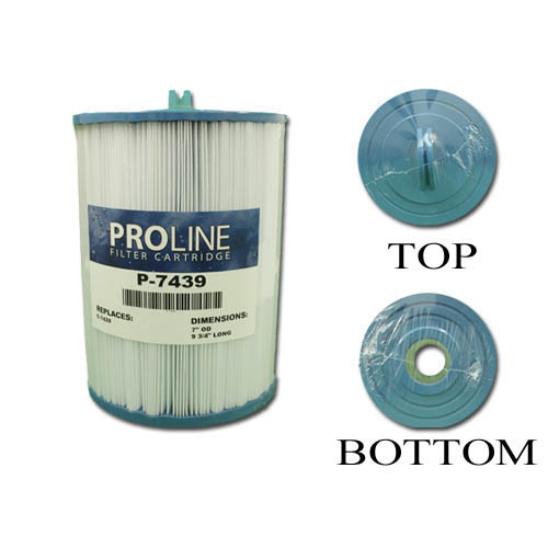 Filter Cartridge, Proline, Diameter: 7", Length: 9-3/4", Top: Handle, Bottom: 1-9/10" Open, 40 sq ft