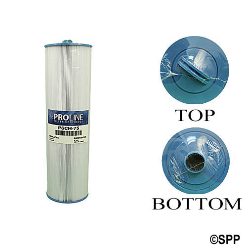 Filter Cartridge, Proline, Diameter: 4-5/16", Length: 13-5/16", Top: Handle, Bottom: 1-1/2" MPT, 50 sq ft