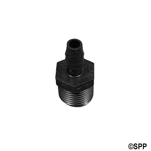 Fitting, PVC, Barbed Adapter, 3/8"RB x 1/2"MPT